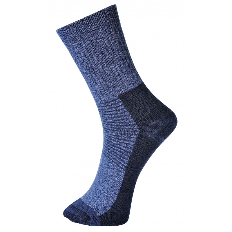 Chaussettes de travail moyennes Worik Anti-flame Pro - 43/46 - Bleu