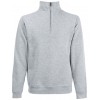 Sweat shirt col zippé Sc165 Heather grey