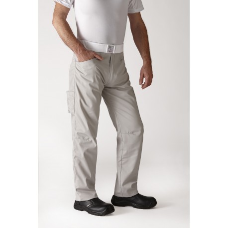 Pantalon de cuisine slim ARCHET Noir - ROBUR