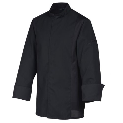 VESTE CUISINE SIAKA MANCHES LONGUES NOIRE