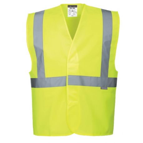 GILET HAUTE VISIBILITE JAUNE