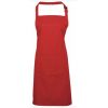 Tablier à bavette Premier Pr154 Rouge