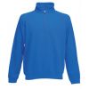 Sweat-shirt col zippé Sc165 Fruit of the loom bleu roi