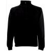 Sweat-shirt col zippé Sc165 Fruit of the loom noir