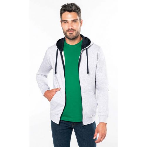 Sweat-shirt à capuche zippé K466 280g