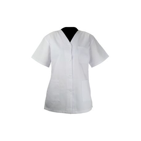 TUNIQUE FEMME COL V BLANC TUNIQUE FEMME COL V BLANC