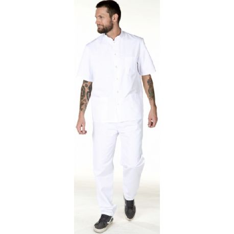 TUNIQUE HOMME COL OFFICIER BLANC P/C TUNIQUE HOMME COL OFFICIER BLANC P/C