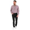 CHEMISE HOMME MARINE/ROUGE