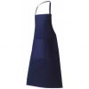 TABLIER BAVETTE BLEU + BRODERIE