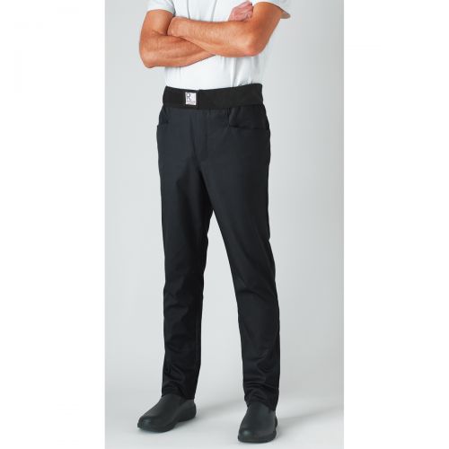 Pantalon Cuisine 15BEN Noir élastique