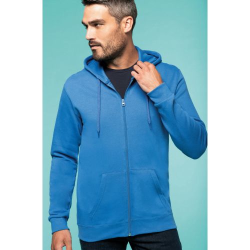 Sweat à capuche zippé mixte 280g K479