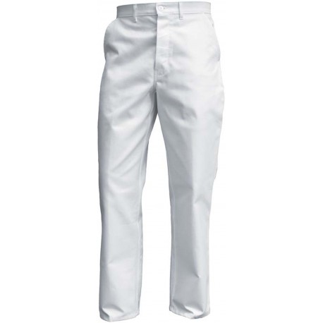 Pantalon de travail coton blanc