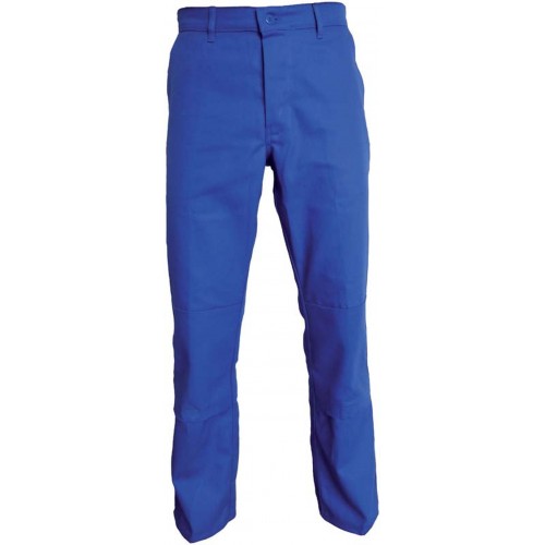 Pantalon de travail avec poches genouillères bleu