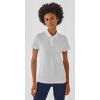 Polo femme blanc MC + Broderie Logo