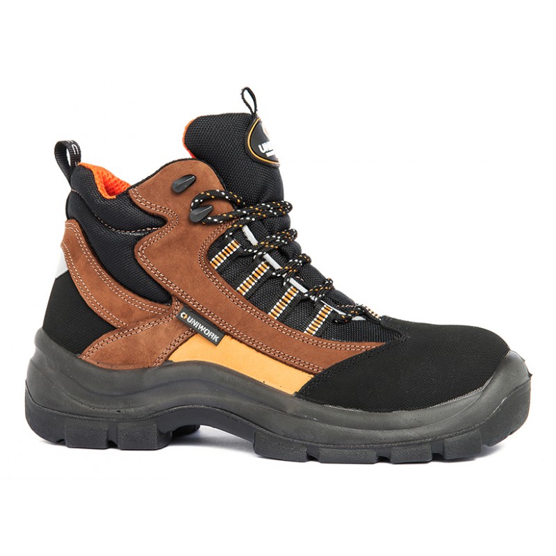 Chaussures De Securite Hommes Bottes De Securite En Cuir Resistantes  Impermeable